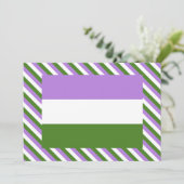 Genderqueer Pride Flag (Standing Front)