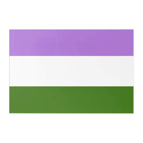 Genderqueer Pride Flag Acrylic Print