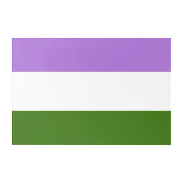 Genderqueer Pride Flag Acrylic Print (Front)
