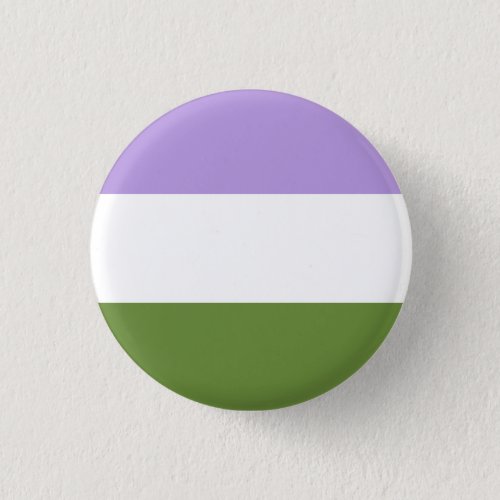 Genderqueer Pride Flag Badge Button