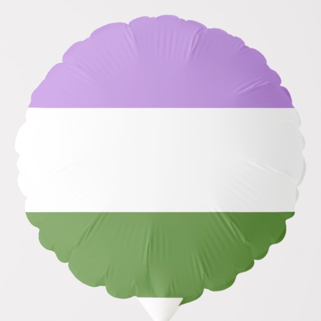 Genderqueer Pride Flag Balloon (Front)