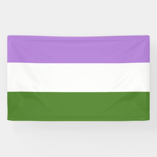 Genderqueer Pride Flag Banner