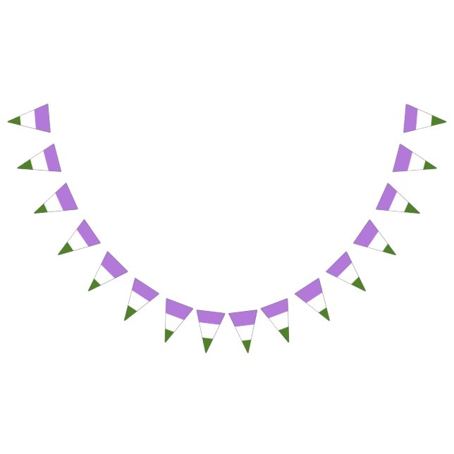 Genderqueer pride flag banner (All)