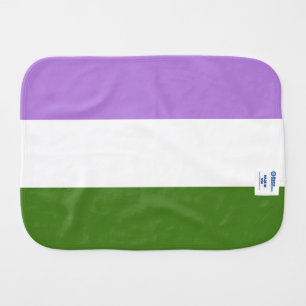 Genderqueer Pride Flag Burp Cloth