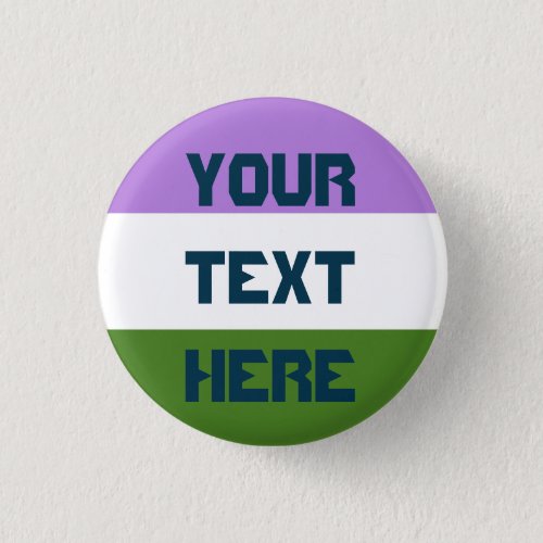 Genderqueer pride flag button