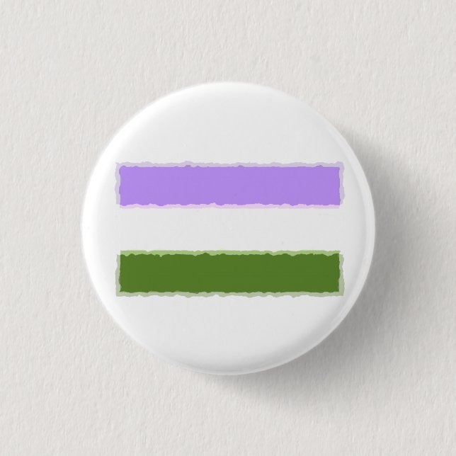 Genderqueer Pride Flag Button (Front)