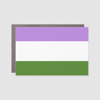 Genderqueer Pride Flag Car Magnet