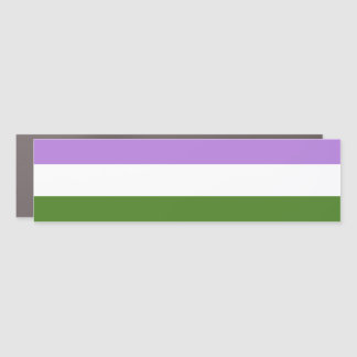 Genderqueer Pride Flag Car Magnet