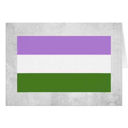Genderqueer Pride Flag Cards (Front Horizontal)