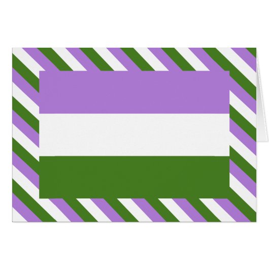 Genderqueer Pride Flag Cards (Front Horizontal)