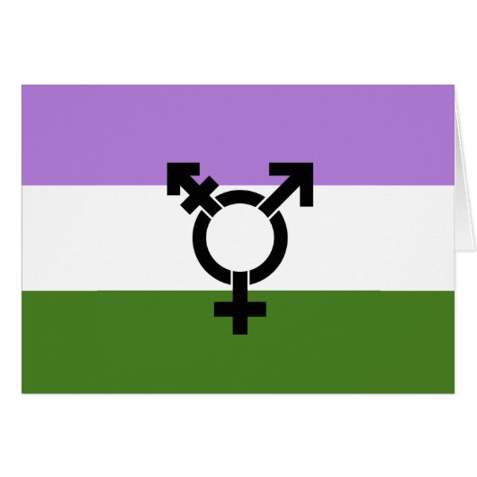 Genderqueer Pride Flag Cards (Front Horizontal)