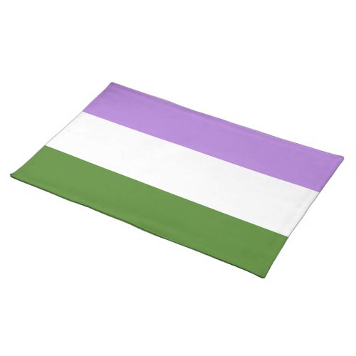 Genderqueer Pride Flag Cloth Placemat