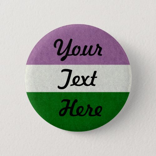 Genderqueer Pride Flag Colored Background Button