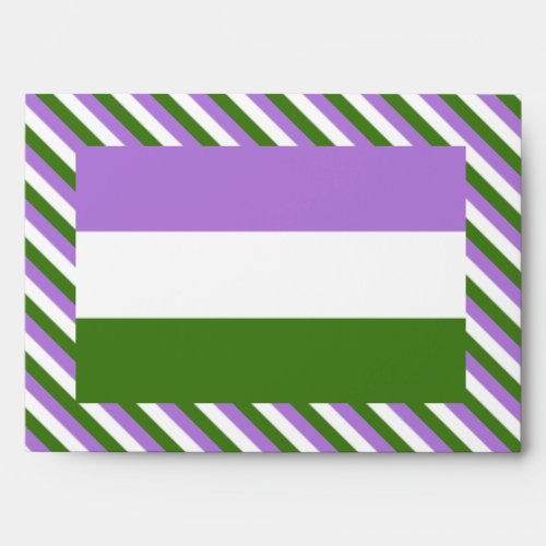 Genderqueer Pride Flag Envelope