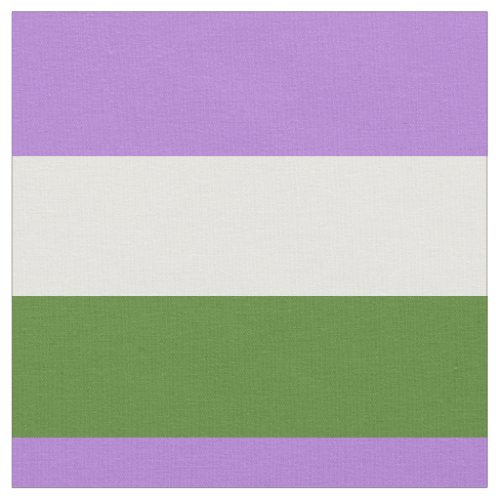 Genderqueer pride flag fabric