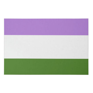 Genderqueer Pride Flag Faux Canvas Print
