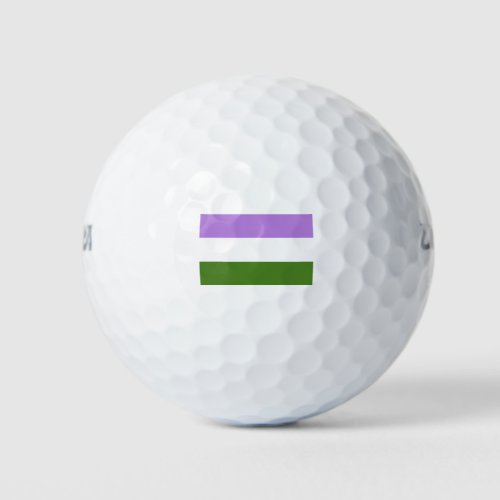 Genderqueer Pride Flag Golf Balls