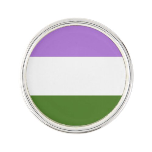 Genderqueer pride flag Lapel Pin