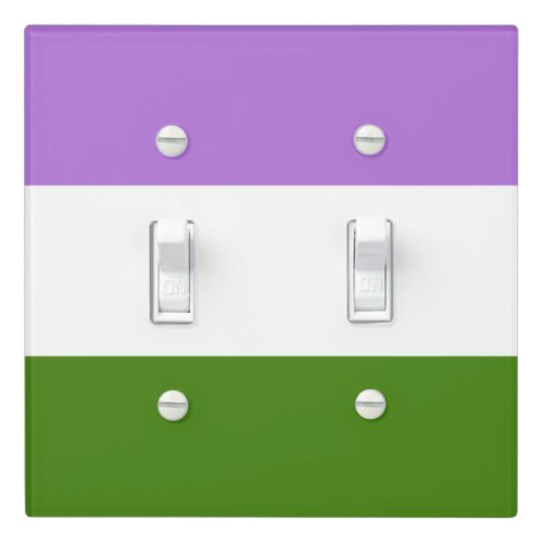 Genderqueer Pride flag Light Switch Cover