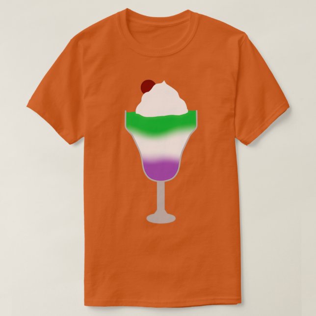 Genderqueer Pride Flag Parfait T-Shirt (Design Front)