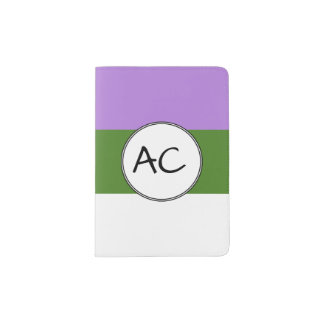 Genderqueer Pride Flag Passport Holder