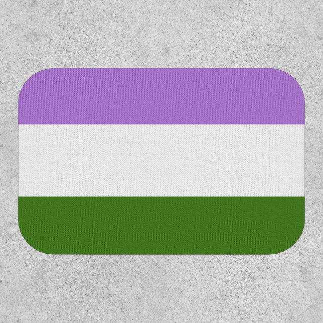 Genderqueer Pride Flag Patch (Front)