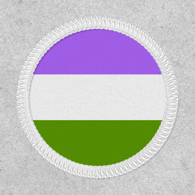 Genderqueer Pride Flag Patch (Front)