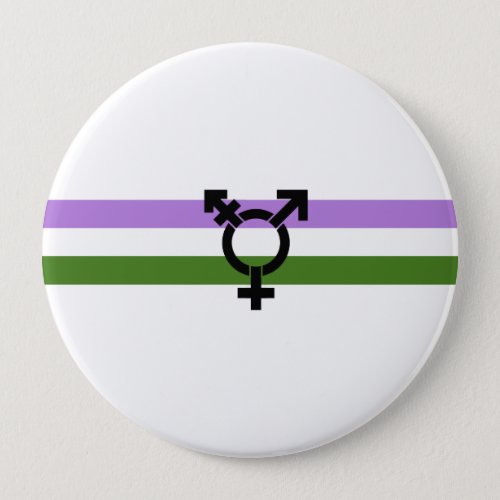 Genderqueer Pride Flag Pinback Button