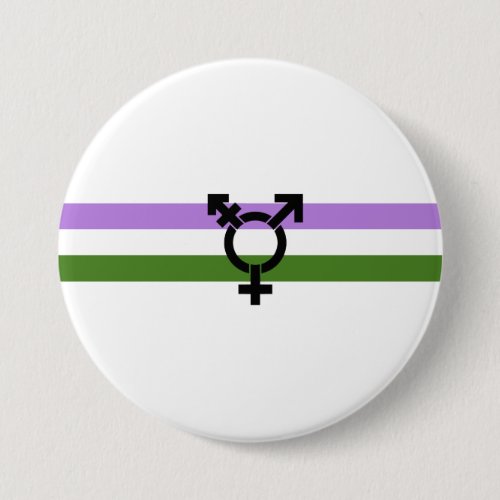 Genderqueer Pride Flag Pinback Button