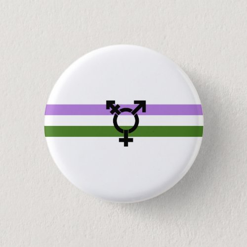 Genderqueer Pride Flag Pinback Button