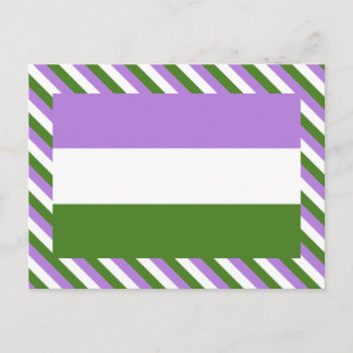 Genderqueer Pride Flag Postcard
