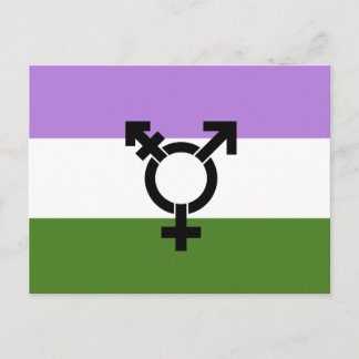 Genderqueer Pride Flag Postcard