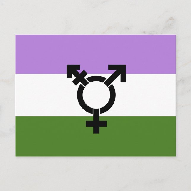 Genderqueer Pride Flag Postcard (Front)