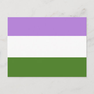 Genderqueer Pride Flag Postcard