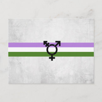 Genderqueer Pride Flag Postcard