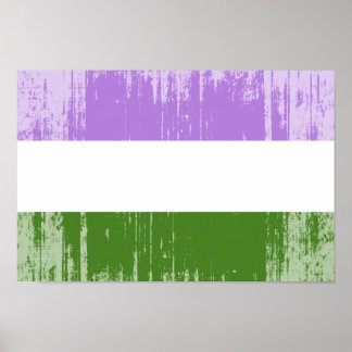 Genderqueer Pride Flag Poster