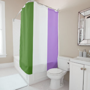 Genderqueer Pride Flag Shower Curtain