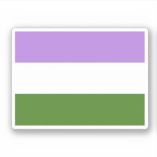 Genderqueer Pride Flag Sticker