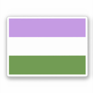 Genderqueer Pride Flag Sticker