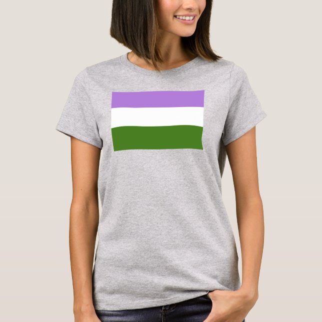 Genderqueer Pride Flag T-Shirt (Front)
