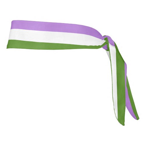 Genderqueer Pride flag Tie Headband