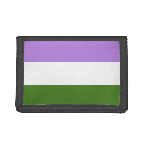 Genderqueer Pride Flag Tri_fold Wallet