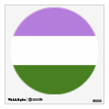 Genderqueer Pride Flag Wall Decal by PrideFlags at Zazzle