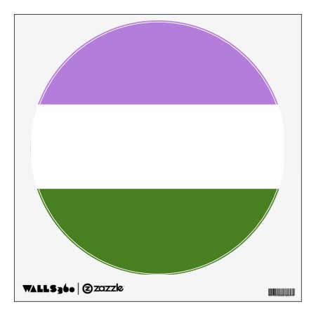 Genderqueer Pride Flag Wall Decal