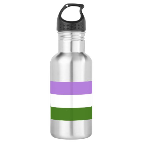 Genderqueer Pride Flag Water Bottle