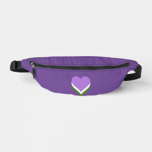 Genderqueer pride hearts  fanny pack