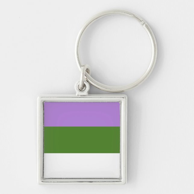 GENDERQUEER PRIDE KEYCHAIN (Front)