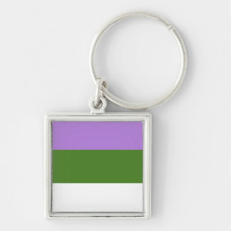 GENDERQUEER PRIDE KEYCHAIN