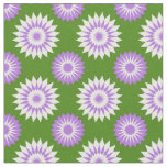 Genderqueer Pride seamless green floral pattern Fabric
