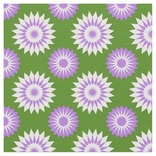 Genderqueer Pride seamless green floral pattern Fabric